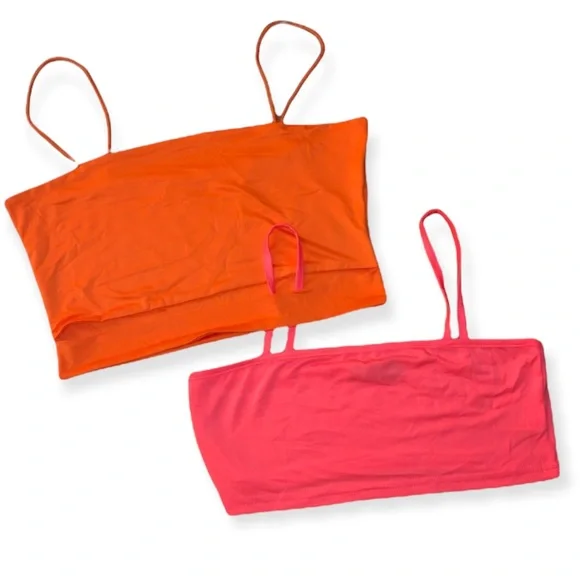 4/$20 2 Nwot Shein neon crop tops, pink is xs orange S - Picture 10 of 11
